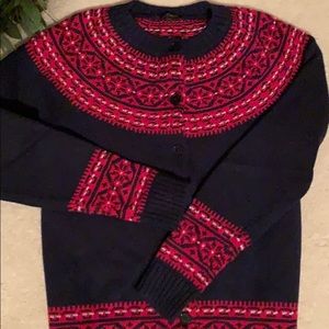 Talbots Fair Isle Cardigan size SP